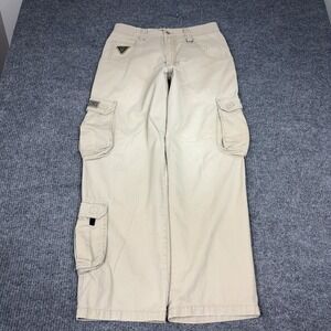 Vintage Paco Jeans Cargo Pants Mens 33 Tan Cotton Baggy Wide Leg Streetwear 90s